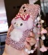 Handmade Crystal Phone Case for iPhone 14 15 Plus Pro Max Case Glitter Bling My Melody iPhone Cover Luxury Crystal Rhinestone