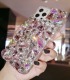 Handmade Crystal Phone Case for iPhone 14 15 Plus Pro Max Case Glitter Sparkle Bling Phone Cover Luxury Shiny Crystal Rhinestone