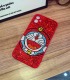 Handmade Crystal Phone Case for iPhone 14 15 Plus Pro Max Case Glitter Bling Doraemon Phone Cover Luxury Crystal Rhinestone