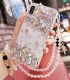 Handmade Crystal Phone Case for iPhone 14 15 Plus Pro Max Case Glitter Bling Phone Cover Luxury Crystal Diamante Rhinestone