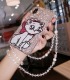 Handmade Crystal Phone Case for iPhone 14 15 Plus Pro Max Case Glitter Bling Disney Marie-Cat Luxury Crystal Diamond Rhinestone