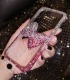 Handmade Crystal Phone Case for iPhone 14 15 Plus Pro Max Case Glitter Bling Bow Phone Cover Luxury Shiny Crystal Rhinestone