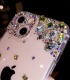 Handmade Crystal Phone Case for iPhone 14 15 Plus Pro Max Case Glitter Bling Phone Cover Luxury Crystal Diamond Rhinestone