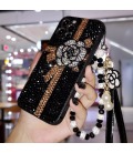 Handmade Crystal Phone Case for iPhone 14 15 Plus Pro Max Case Bling Gift Flower Phone Cover Luxury Shiny Crystal Rhinestone