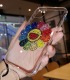 Handmade Crystal Phone Case for iPhone 14 15 Plus Pro Max Case Glitter Bling Kaikai Kiki Logo Phone Cover Luxury Rhinestone